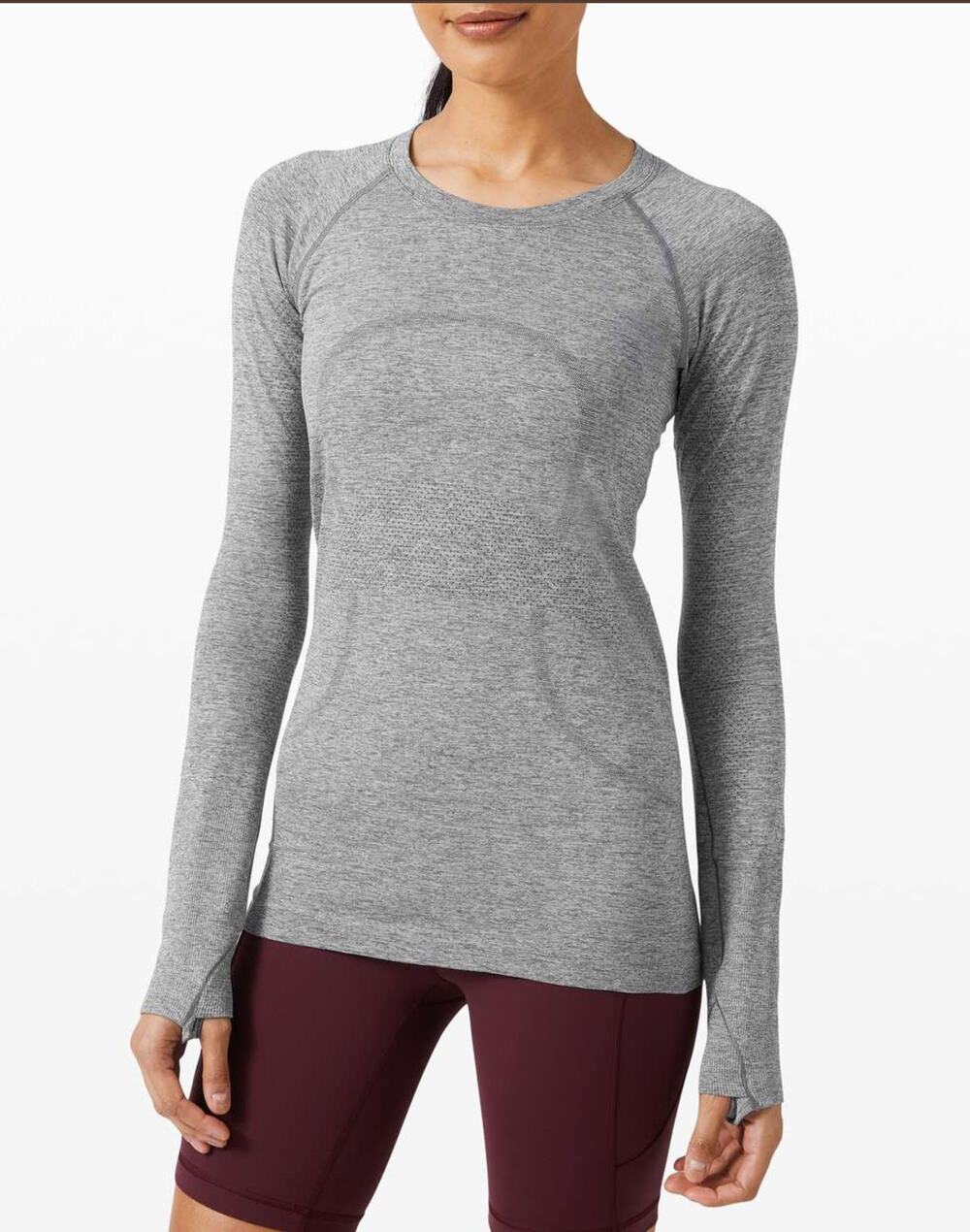 LULULEMON Swiftly Tech Long Sleeve 2.0 in Gray Size 6
